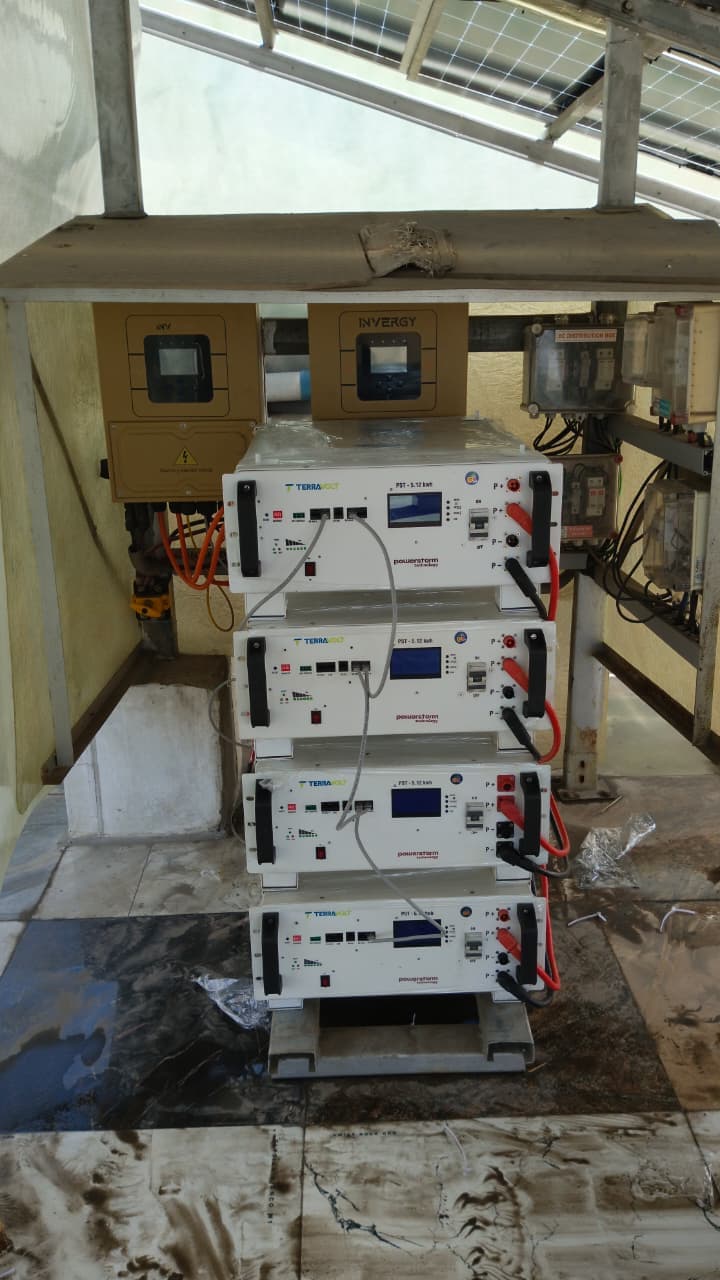 Residential lithium battery backup installation in Jalandhar Cantt